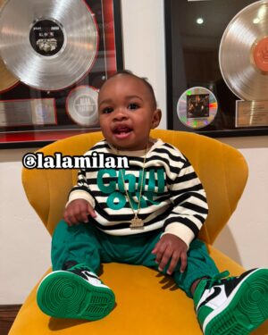 Lala Milan Instagram - Still taking in the fact that my son is officially 1🥹 Excuse me while I reminisce😩 Here’s some photos from when he was in the womb, first born, and every month there after up to now. Happy Birthday Baby Boy🎉🎂