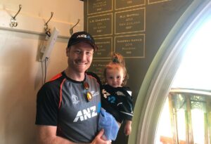Laura McGoldrick Instagram - Congratulations @martyguptill31 on such a brilliant international career. It’s been a privilege to have walked alongside you in this journey. And man we have had some fun. 
The game of cricket has been very good to us, and although you didn’t get the ending you deserved nothing can ever take away from the legacy you leave behind. 
I know how much wearing that silver fern meant to you. I know how hard you worked behind the scenes and I know just how much you love this game. 
You’re one of the good guys. 
When I asked Harley and Teddy about Daddy’s cricket they said they’re proud and happy, you’re very brave and very good at catching spiders 😂 so there’s that 😂 
Still more cricket to be played, but congratulations on the end of this chapter. We love you and are incredibly proud of you 🖤 #31
