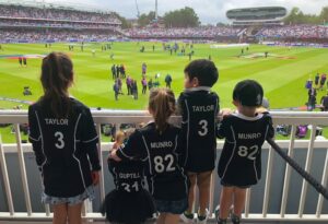 Laura McGoldrick Instagram - Congratulations @martyguptill31 on such a brilliant international career. It’s been a privilege to have walked alongside you in this journey. And man we have had some fun. 
The game of cricket has been very good to us, and although you didn’t get the ending you deserved nothing can ever take away from the legacy you leave behind. 
I know how much wearing that silver fern meant to you. I know how hard you worked behind the scenes and I know just how much you love this game. 
You’re one of the good guys. 
When I asked Harley and Teddy about Daddy’s cricket they said they’re proud and happy, you’re very brave and very good at catching spiders 😂 so there’s that 😂 
Still more cricket to be played, but congratulations on the end of this chapter. We love you and are incredibly proud of you 🖤 #31