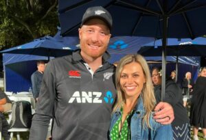 Laura McGoldrick Instagram - Congratulations @martyguptill31 on such a brilliant international career. It’s been a privilege to have walked alongside you in this journey. And man we have had some fun. 
The game of cricket has been very good to us, and although you didn’t get the ending you deserved nothing can ever take away from the legacy you leave behind. 
I know how much wearing that silver fern meant to you. I know how hard you worked behind the scenes and I know just how much you love this game. 
You’re one of the good guys. 
When I asked Harley and Teddy about Daddy’s cricket they said they’re proud and happy, you’re very brave and very good at catching spiders 😂 so there’s that 😂 
Still more cricket to be played, but congratulations on the end of this chapter. We love you and are incredibly proud of you 🖤 #31