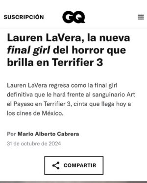 Lauren LaVera Instagram - ✨ GQ ✨

Honored to be featured in GQ Mexico!

Thank you so much @gqmexico for having me. 🩷

As always, a special thanks to my team at @teamportrait & @lewkmgmt 💕

📸 @kellybalch (2 for 2 today 😉)
💄 @abhairmakeup 
👚 @sir_t0n

Last pic details:

Shot by @jonpremosch 
HMU by @annettedavenportbeauty 
Styled by @naomizinns and assisted by @aliyah.monet 
Lighting by @miguelesparzaphoto