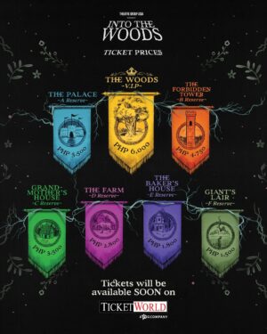 Lea Salonga Instagram - Even without the cow, the cape, the golden slipper, and the hair — we’re granting a wish of yours today (don’t tell The Witch 🤫) Here are the official ticket prices and seat plan for Into the Woods! Where are you headed to? 🌲🏰🌽🛖🐄🍞

Don’t get lost! Make sure to sign up via theatregroupasia.com to get the latest updates including 𝙛𝙞𝙧𝙨𝙩 𝙖𝙘𝙘𝙚𝙨𝙨 on our upcoming ticket release. 

Watch out for our next announcement! Tickets will be available soon. 👀