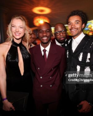 Lilly Krug Instagram - Attending the Golden Globes last night was an unforgettable experience. Sitting in a room filled with so many brilliant artists who shape our culture was humbling and deeply inspiring. It’s a reminder of how vital storytelling is—how films and art have the power to connect us, to spark empathy, and to bridge divides. Now, more than ever, we need stories that bring us closer together. I’m so grateful for the incredible conversations I had, the laughter we shared, and the energy in the room that left me feeling so hopeful and inspired🙂‍↕️💫

Photocredit: Getty Images