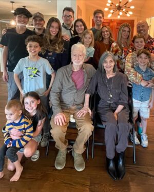 Lisa Whelchel Instagram - Happy Thanksgiving from our family to yours. So much to be thankful for. Here are 26 reasons in this picture. 🦃🥧🍁 🍽️🤎