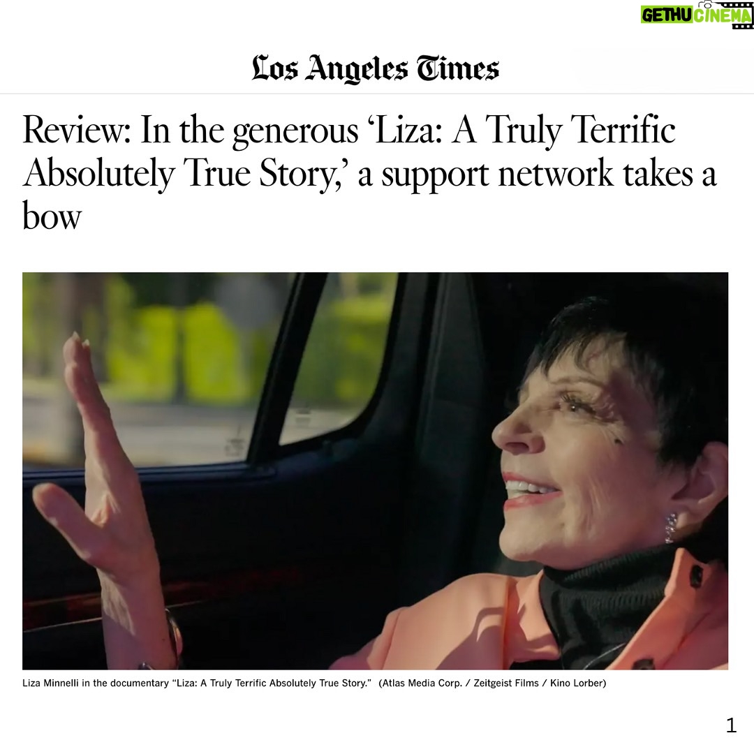 Liza Minnelli - 10.4K Likes - To all the critics who love our little film, thank you. Most of all, my heart is full of love with those of you who, after all these years, still want to see me. Connect with me. Be with me. I thank each of my babies for showing up tonight in Los Angeles and in theaters throughout country. God knows you could have stayed at home. Ha!