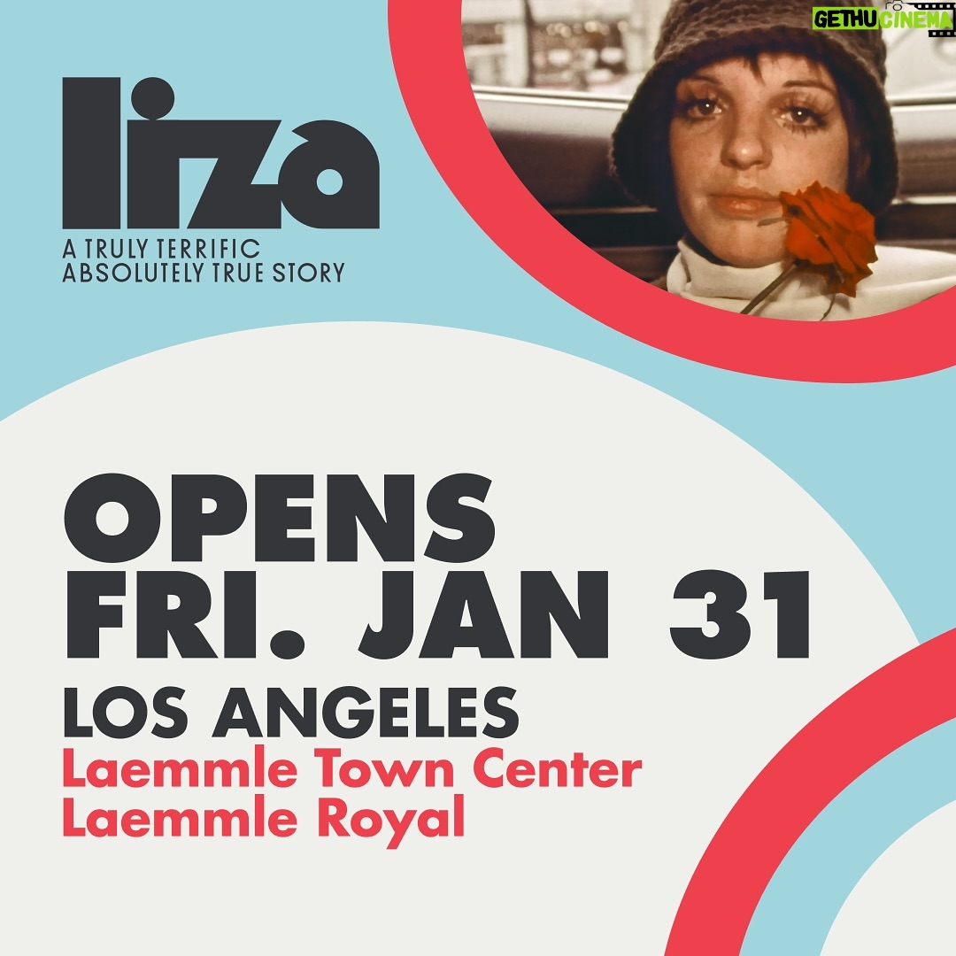 Liza Minnelli - 9.4K Likes - Hey LA, I’m comin’ your way! I’m so thrilled that “LIZA: A Truly Terrific Absolutely True Story” had such a wonderful opening in NYC last weekend! I’m told it was the best showing for a documentary in a long time and I thank you from the bottom of my heart for your attendance and more importantly your love! Can you believe it? New York and LA are both home towns of mine… forever. “LIZA” opens at Laemmle Royal and Town Center tomorrow on 1/31 along with additional cities - keep your eyes peeled! Link to LA tickets in bio.
Keep your eyes wide open because honies, there’s more… so much more! I haven’t been this damn busy in more years than I can remember. It’s wild! Special thanks to Atlas Media, Bruce, Dana, my beloved sister Lorna, my darling Michael, who has kept all my secrets until this movie and book hit the fan… and finally, am grateful for each member of my wonderful team. You know who you are and I love you.