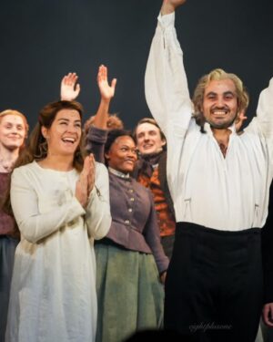 Lucie Jones Instagram - Week 2 of @lesmizofficial … Christmas schedule & extra shows all done. This legendary group have been positive and brilliant every day through it all. What a joy to be with you lovely gang 🇫🇷 (thank you so much for your curtain call photos!)