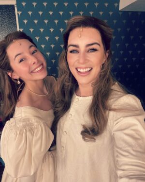 Lucie Jones Instagram - A gorgeous lockdown student and friend @ellamaycarter1 and I got to play mother and daughter for a moment @lesmizofficial 🥹 what a moment! Congratulations els you’re a STAR!