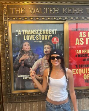 Maia Reficco Instagram - some goodbyes are harder than others, and let me tell you: this one hurt. hadestown has been my family, my home, my heart and my dream come true for the past seven months. almost 200 performances later, many tears and even more laughs, im saying goodbye to eurydice for the time being. this building has healed me from the inside out; it’s been the warmest embrace i could’ve ever asked for. i love and cherrish every single person that makes hadestown possible; it’s an honor to live in this world with you. to my incredible friends i got to be on stage with every night: thank you for being the kindest, most considerate, attentive and loving people i know.  ill miss you so very much. and to our incredible team- both our crew and front of house- thank you. thank you for your hearts, laughter and generosity every. single. day. it’s been a dream. 
till next time 🪶🕯️🐦‍⬛🌹