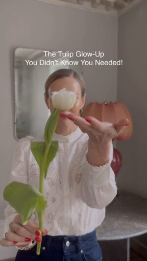 Malin Persson Instagram - How to make tulips look 10x more expensive ✨

You gently roll back each petal, and suddenly, your tulips go from simple to stunning. 
The bouquet looks fuller and more elegant!
And the best part? 
The ”tulip glow up” only took a few seconds. ✨

Now you’re staring at your flowers, wondering why you didn’t try this sooner.

Are you team reflexed or natural tulips? 
Drop a 🌷 in the comments if you’re trying this!

#tulips #tulipseason 
#ScandinavianDesign #VintageInteriors #ElegantLiving #NordicHome #TimelessDesign #MinimalistDecor #VintageScandi #InteriorInspo #ClassicMeetsModern #HyggeVibes #RusticElegance #NordicAesthetic #ChicInteriors #HomeWithCharacter #ScandiStyle
#POV #FloralGlowUp #TulipHack #ReflexingTulips #BouquetGoals #sezane #sezanelovers