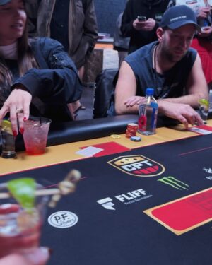 Maria Ho Instagram - Five peak moments from the @celebritypokertour Championship:

1) Taking it down and becoming the first two-time CPT champ! 🏆
2) Seeing all the women THRIVE in this environment (the final two tables were 40% women)! 🔥
3) Seeing old friends and meeting tons of new ones! 🫶
4) The camaraderie with everyone at my first table topped off by a round of tequila shots!🍋‍🟩
5) Playing inside the @PokerGO - a perfect venue for an event like this that fueled the energy the rail brought to the final table! ⚡️

The one pit of the night was putting the worst beat ever on @sofiedossi when she flopped broadway and I went runner runner boat to bust her in 3rd place. I’m sorry! 😢 

Congrats on the 2nd place run @bqquinn! 👏

Big thanks to @blakewynn and everyone at the CPT for a phenomenal event. I can’t wait for season 2! 📈

💄: @icon_image