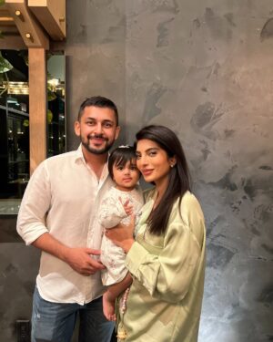 Mariam Ansari Instagram - One year ago, you stole our hearts forever and brought us a lifetime of memories! Happy Birthday to our bundle of joy, to the girl who lights up our world! Amaya, you have brought insurmountable abundance to our lives , more than we ever thought we would receive! Thankyou for teaching us what true love actually is! We love you so SOOO much! May Allah give you all the happiness in the world and may you shine bright your entire life! 🥹♥️🥰🎂👼