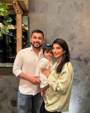 Mariam Ansari Instagram - One year ago, you stole our hearts forever and brought us a lifetime of memories! Happy Birthday to our bundle of joy, to the girl who lights up our world! Amaya, you have brought insurmountable abundance to our lives , more than we ever thought we would receive! Thankyou for teaching us what true love actually is! We love you so SOOO much! May Allah give you all the happiness in the world and may you shine bright your entire life! 🥹♥️🥰🎂👼