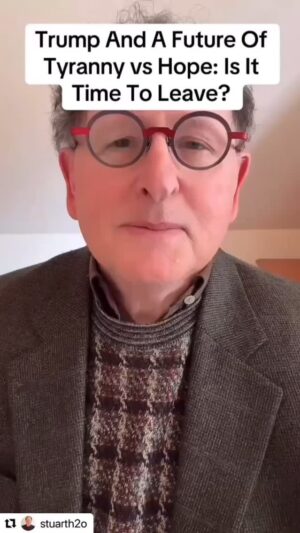 Martha Plimpton Instagram - @stuarth2o says a lot of very rational stuff here. And by the way, I KNOW the realities of #leaving, that having money and resources is a huge part of this. This video is addressing the #idea of leaving, and how to begin to think about it. Don’t come at me. I understand. #isittimetoleave #fucktrump #fuckproject2025 #donotobeyinadvance #fuckleon #fucknazis #fuckchristiannationalism #borntwitchy