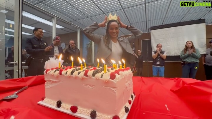Mekia Cox - 60.2K Likes - A little birthday bliss 🎂
— thank you @therookieabc fam 🥰