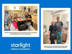 Mena Suvari Instagram - So happy to hear such wonderful progress with these two, Isabell and Eduardo! And thank you, again, @starlightchildrensfoundation for letting me be a small part of it all.✨🩵✨Love you all and look forward to next time! ✨