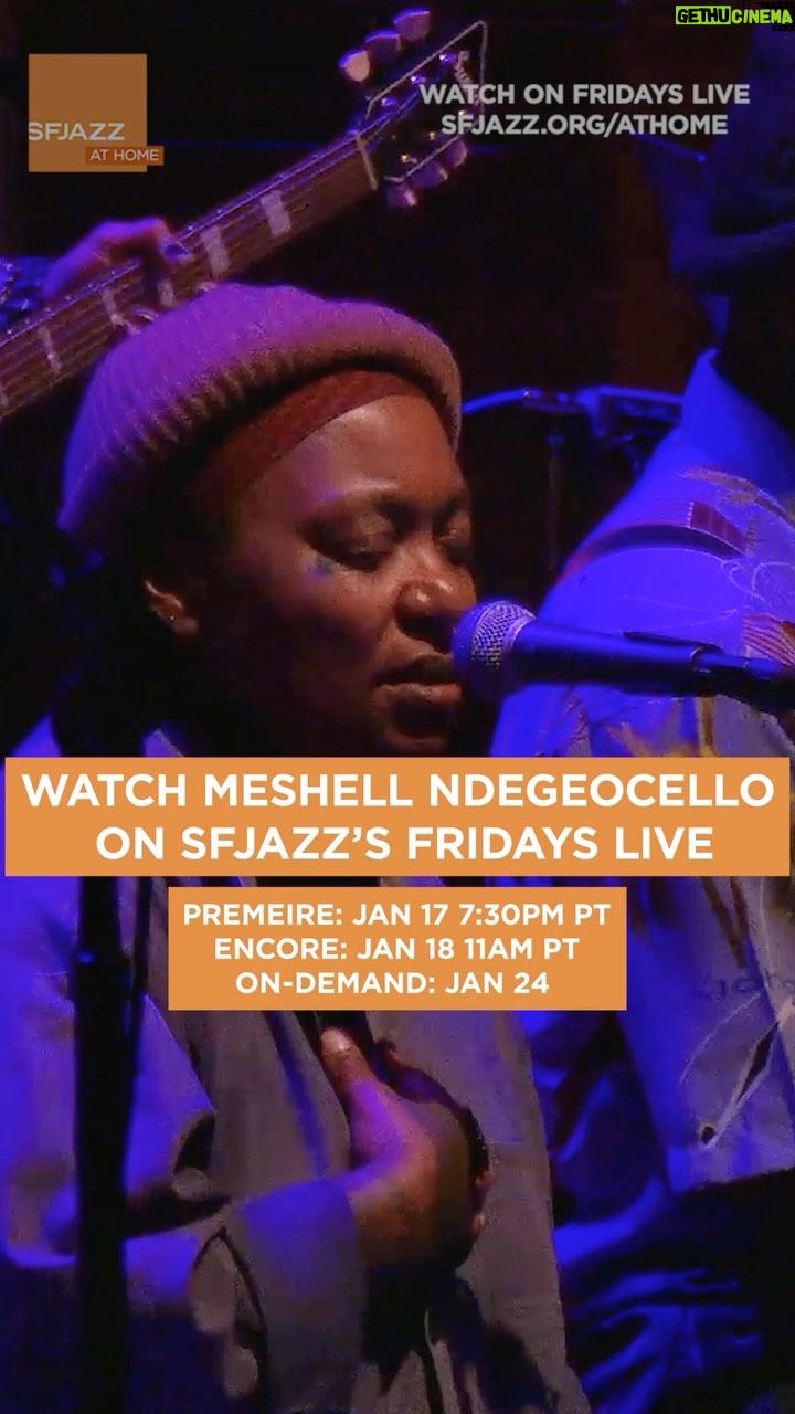 Meshell Ndegeocello - 7K Likes - @sfjazz this week!