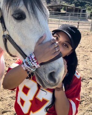 Mica Burton Instagram - There’s a thing that fucking sucks about being an equestrian. Sometimes the horse that you love with your whole goddamn heart isn’t the right horse for you anymore for any number of reasons, and you have to sell them to a new wonderful home. Aragorn and I have never been the perfect fit: he’s pretty small, he and I both have crazy anxiety which is an endless circle of spooking and panic, and sometimes it’s just a fact that the rider and horse are just a complicated match. That was only in the saddle though. Every other second of every day, he was my perfect angel boy. I love him with my whole heart and soul and he will always be my heart horse. Thanks to @cellardoorequestrian who I trust with my life, she has found him a perfect and loving new home, so I am not worried. I will miss him. Always.

No photos of us riding— that wasn’t the most important thing to me with him. Only pictures of us and our partnership because goddamn we were partners. He’s saved my ass in the saddle more times than he or I have spooked. 

I’ll miss sharing apples. I taught him how to give me kisses on the cheek, and he was a good listener. I know his new owner will love him. 

Please scroll all the way to the last two videos in this carousel— it’s him running in a huge field, happier than I’ve ever seen him, with the sunset so perfect in the background it looks like it was directed by Denis Villeneuve. 

All this to say. I love you Drambuie Z aka Aragorn. 

“I would rather share one lifetime with you than face all the ages of this world alone.” And my time with you was the best timeline. I’ll never be alone. 🖤