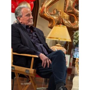 Michelle Stafford Instagram - Today we celebrated this extraordinary man. 45 years on YR. He IS a legend. Even folks who don’t watch the Young and the Restless know who he is. The great Victor Newman. This was a beautiful day. I love you Eric ❤️ @ericbraedengudegast #YR