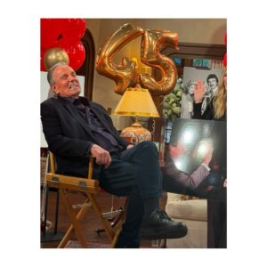 Michelle Stafford Instagram - Today we celebrated this extraordinary man. 45 years on YR. He IS a legend. Even folks who don’t watch the Young and the Restless know who he is. The great Victor Newman. This was a beautiful day. I love you Eric ❤️ @ericbraedengudegast #YR