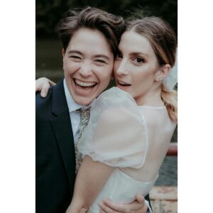 Molly Bernard Instagram - Three years married to my ball and chain! What a jawline, what a partner, what a momom, what a babe.