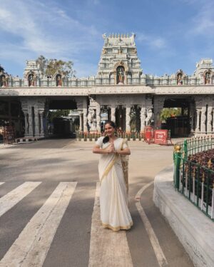 Muskan Bamne Instagram - 🙏🦚❤️ #Blessed 

“YOU CAN’T VISIT TIRUMALA WHENEVER YOU WANT SEE VENKATESWARA SWAMY”
YOU CAN ONLY VISIT TIRUMALA WHENEVER
HE WANTS TO SEE YOU”

#vyakateshwara #govinda🦚