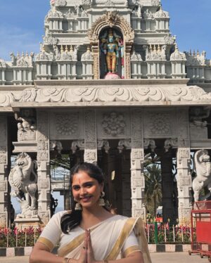 Muskan Bamne Instagram - 🙏🦚❤️ #Blessed 

“YOU CAN’T VISIT TIRUMALA WHENEVER YOU WANT SEE VENKATESWARA SWAMY”
YOU CAN ONLY VISIT TIRUMALA WHENEVER
HE WANTS TO SEE YOU”

#vyakateshwara #govinda🦚