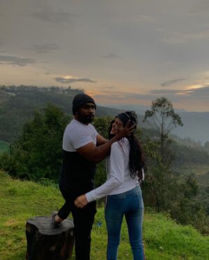 Nakshatra Murthy Instagram - Love is .. giving the last slice of pizza 🍕 when u don’t want to 😝
And yeah … I gave that slice to u @vijayviruz 🦥❤️
Love you so much Marito 
.
Happy Valentine’s Day 💘