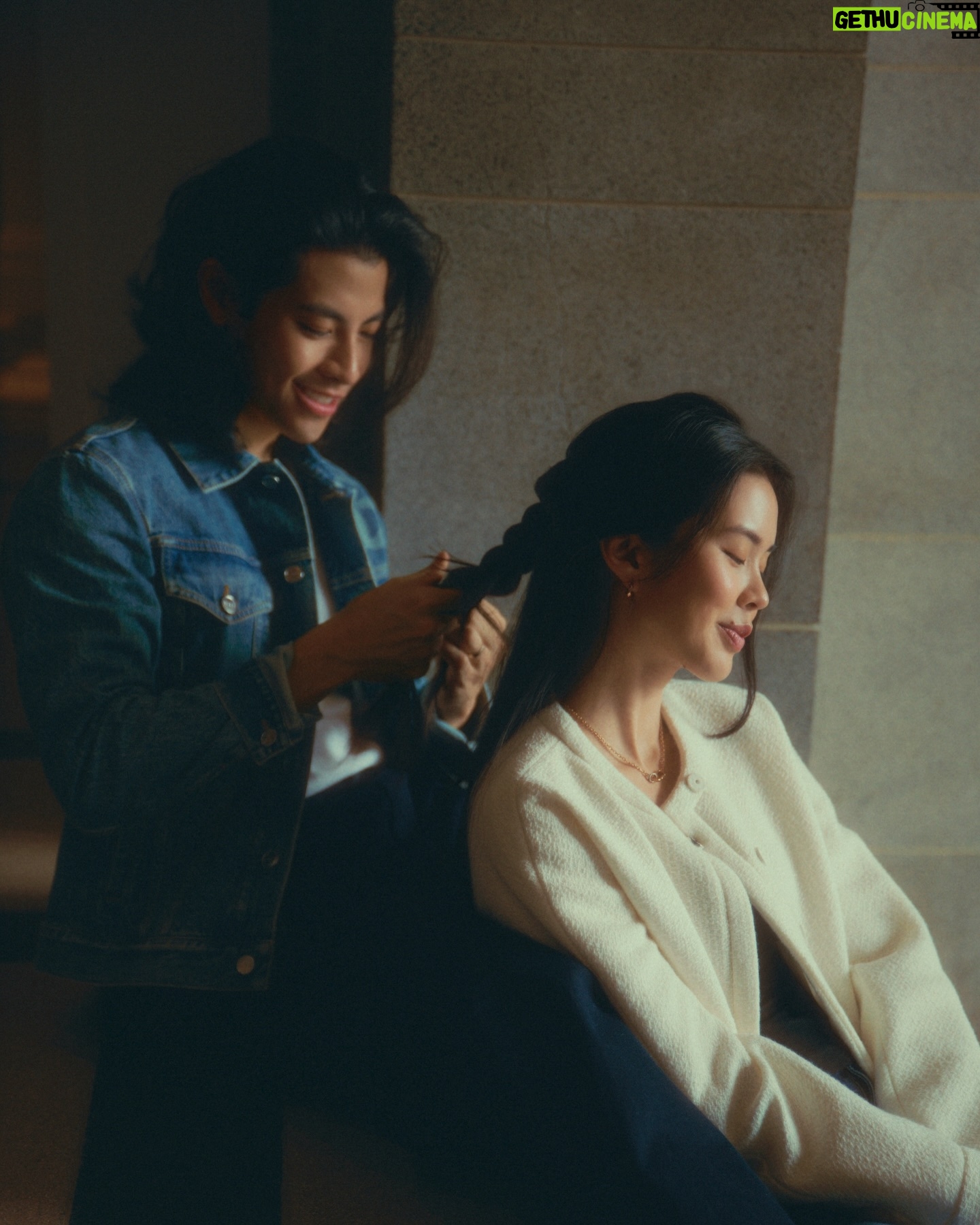 Naomi Yeo - 6.1K Likes - Our top 3 love languages, immortalised in these moments 🤍 can you guess what they are?
Planning this with @gucci started out as a creative expression for Valentine’s Day … but slowly slipped into a beautiful reminder for ourselves — of how hard we’ve loved and fought for each other, and the story of two kids of complete opposite human natures and love languages, holding hands and making it work.
Here’s to centuries of failed braids, museum runs, learning and leaning… together x
p.s. the braid shot was a remake of our first date 7 years ago 🥰
#GucciTogether #GGEmblem