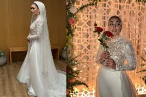 Natacha Karam Instagram - I got (fake) married on tv and it was as fun as it looks! What a magical day this was @jstewiii . I’ll remember this day forever 🥰Cleo even made it into @911lonestar after five years of being there every day- she’s immortalised 😍. Hope you enjoyed the episode , thank you for all your support.. can’t believe there’s only two episodes left😭😭 For someone who really hates goodbyes.. this was an interesting career choice 😅 sending love to you all ✨✨❤️