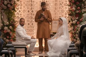 Natacha Karam Instagram - I got (fake) married on tv and it was as fun as it looks! What a magical day this was @jstewiii . I’ll remember this day forever 🥰Cleo even made it into @911lonestar after five years of being there every day- she’s immortalised 😍. Hope you enjoyed the episode , thank you for all your support.. can’t believe there’s only two episodes left😭😭 For someone who really hates goodbyes.. this was an interesting career choice 😅 sending love to you all ✨✨❤️