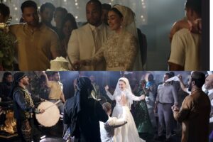 Natacha Karam Instagram - I got (fake) married on tv and it was as fun as it looks! What a magical day this was @jstewiii . I’ll remember this day forever 🥰Cleo even made it into @911lonestar after five years of being there every day- she’s immortalised 😍. Hope you enjoyed the episode , thank you for all your support.. can’t believe there’s only two episodes left😭😭 For someone who really hates goodbyes.. this was an interesting career choice 😅 sending love to you all ✨✨❤️