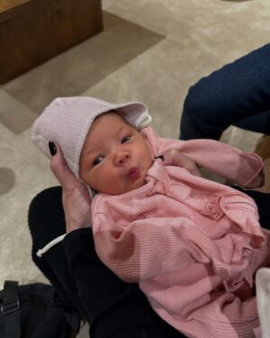 Nathalia Ramos Instagram - 2024 was the best year ever. 
Aurelia arrived and completed our little family 
All of our families - 4 generations and 4 continents -  came together for Christmas and we’ve never felt more blessed. 
Derek and I went to Rome, where we named Aurelia. 
My 3rd baby, Studio B., continues to grow and make me proud 
My best friends wedding 
and I’m not pregnant anymore!! 
2025 - bring it on!!!