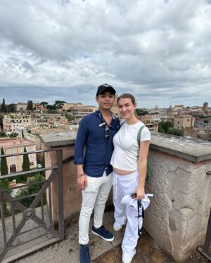 Nathalia Ramos Instagram - 2024 was the best year ever. 
Aurelia arrived and completed our little family 
All of our families - 4 generations and 4 continents -  came together for Christmas and we’ve never felt more blessed. 
Derek and I went to Rome, where we named Aurelia. 
My 3rd baby, Studio B., continues to grow and make me proud 
My best friends wedding 
and I’m not pregnant anymore!! 
2025 - bring it on!!!