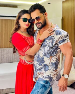 Neelam Giri Instagram - Coming soon with 🔥Songs @khesari_yadav Sir 
@gmjbhojpuri
