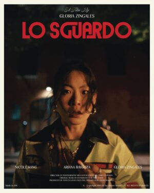 Nicole Kang Instagram - “If you’re gonna stare, what do I get out of it?”

Lo Sguardo is a short giallo thriller about the effects of the male gaze written & directed by: @gloriazingales
Producers: @cullivers_travels @lilceeezzz

Starring: @nicolekang @arianaraygoza @gloriazingales 

Editor: @camillahayman

Director of Photography @ninakhamidullina

Original Score: @joiolympiamusic @george_corytodd 

Production Design: @kristenchiu 

AD: Jake Baker
Assistant Camera: @nell.geer @sky.mars
Gaffer: @clurrrwith3rs
Grip: @trevor_web 
Sound Mixer: @jeremylewis_sound
Costume Design: @abbyoliverhatchh
H/MU: @bratmobile1999
Sound Design: Darin Heinis & Andrew Rice 
Color: @antoinecombelles 
Poster Design: @carolinagzza @isabelagzz