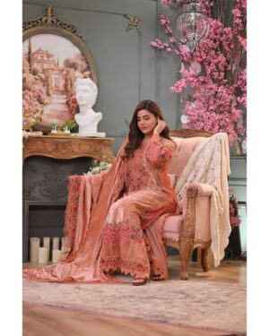 Nida Yasir Instagram - 𝑵𝒊𝒅𝒂 𝒀𝒂𝒔𝒊𝒓 𝒙 𝑴𝒂𝒓𝒊𝒂.𝑩. 𝑼𝒏𝒔𝒕𝒊𝒕𝒄𝒉𝒆𝒅 𝑾𝒊𝒏𝒕𝒆𝒓 𝑳𝒖𝒙𝒆

With her stunning grace, @itsnidayasir.official brings Unstitched Winter Luxe by Maria.B. to life. An enchanting tribute to winter fashion. 

Product Code: DL-1206

Available now.

#nidayasir #mariab #mariabofficial #mariabgoesglobal #mariablinen #winterluxe #unstitchedlinen