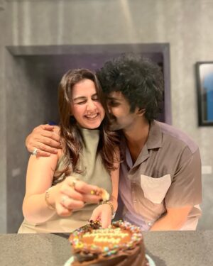 Nikki Galrani Instagram - Still Crushing, Still Blushing, Still Loving ♥️🧿
#ForeverValentine @aadhiofficial
