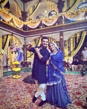 Nikki Sharma Instagram - The blue theme .:: #pyaarkapehlaadhyayashivshakti #arnik #arjunbijlani