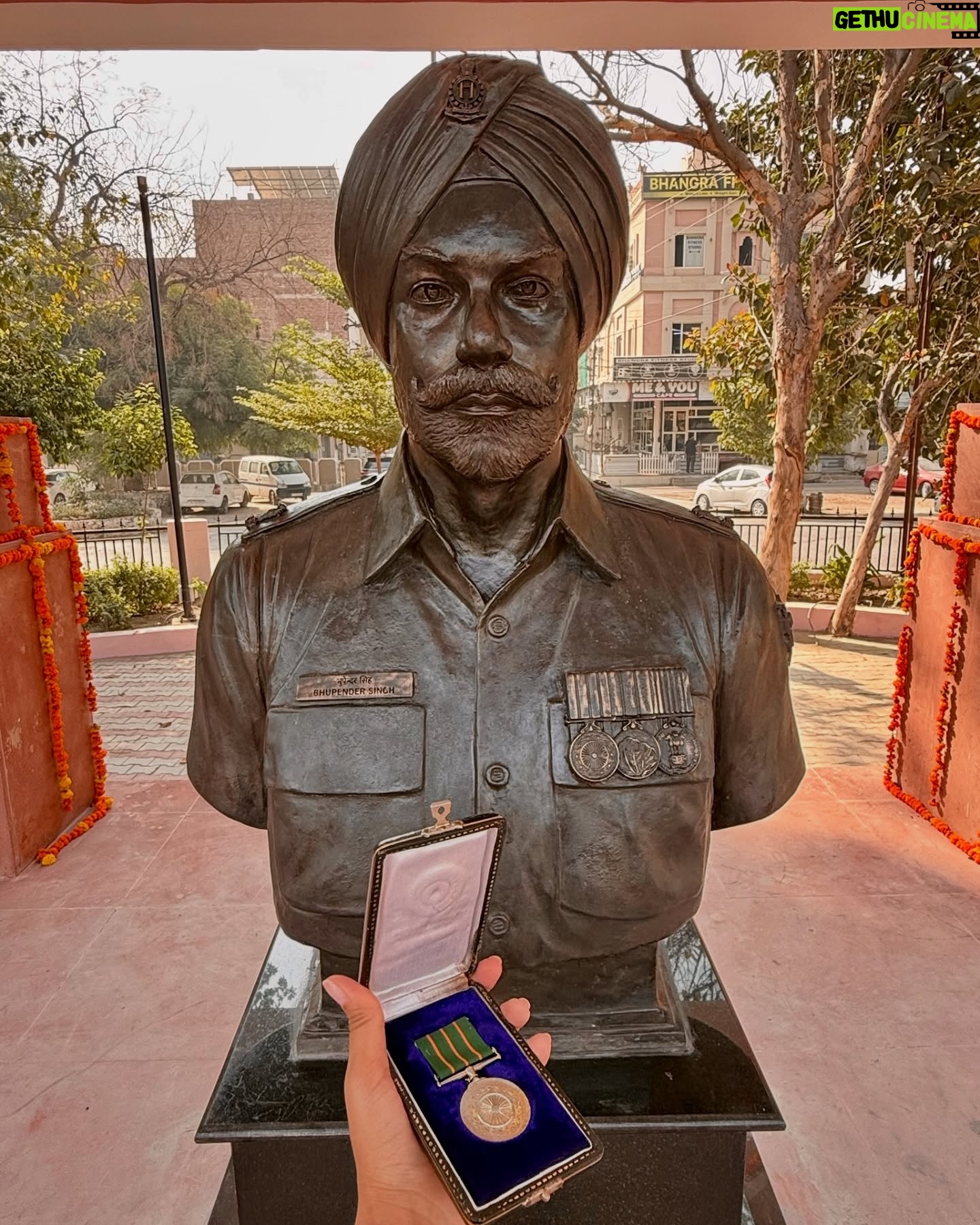 Nimrat Kaur - 85.1K Likes - Today marks 31 years since Papa left us serving the nation in the line of duty unto his last breath. The young girl in me hasn’t quite ever been able to process his brutal loss. The grown up daughter, however beams with pride, having witnessed the immortalisation of a dream we had as a family after a 3 decade long wait on his birth anniversary last year. We inaugurated a Shaheed Smaarak, named after him, honouring 12 other brave hearts alongside, who lost their lives in the line of duty hailing from the same area as Mohanpura village, Papa’s birthplace. May this memorial stand tall as a reminder and an inspiration for generations to come about the possibilities of life for a young boy who farmed by the day and walked for miles to attend school in the night, graduated from Jodhpur university on scholarship while being a billiards champion and the hockey team captain, passed out of the IMA and went on to being a shining example of a true soldier. Remembering and celebrating my brave, handsome, one in a billion father today, for all that he stood for - in life and in martyrdom. Satnaam wahe guru 🙏🏼