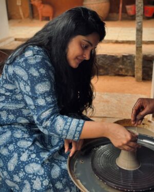 Nivetha Thomas Instagram - A girl in the blue kurti.