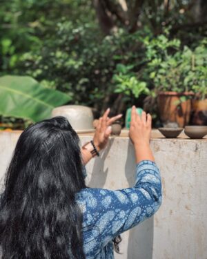 Nivetha Thomas Instagram - A girl in the blue kurti.