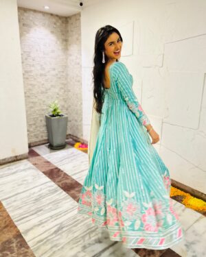 Pooja Birari Instagram - 🪷🪷
.
.
Outfit by @tanvastra_ 
Styled by @tanmay_jangam 
Clicks by @sangramasalvi