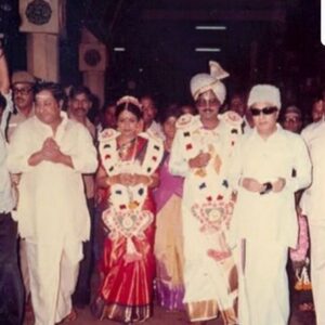 Poornima Bhagyaraj Instagram - Feels like yesterday. We have managed to cross 41 glorious years. Thank you for coming into my life and bringing me into yours. Love you♥️♥️♥️😘😘😘🤗🤗🤗 @ungalkbhagyaraj @shanthnu @sharanyabhagyaraj @kikivijay11