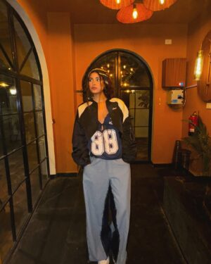 Priyanka Arya Instagram - Easy breezy greezy 

Pulled together an outfit for an evening snack! 🥨