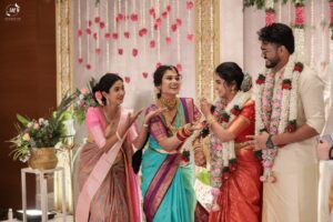 Ramya Pandian Instagram - My little brother @parasu_pandian got married, but to me, he’ll always be my 6-feet-tall baby😘 It’s hard to put into words how happy I feel….he has always been such a wonderful child that we often wondered, ‘How can a kid be this mature and never troublesome at all?’ He has made us proud every step of the way and has now grown into a man of great values.

And for his beautiful heart, God has gifted him the bestestttt life partner our sweet Aishwarya @just.aish.things . Our family is beyond happy to have an angel for our gem♥️ Aishu, we love you, and we love your family even more! Can’t wait to create endless happy memories together as one big family♥️♥️😍😍🥰🥰😘😘💃🏻💃🏻

Heart is so full.
Wishing my dear sweethearts a lifetime of love and happiness! ❤️

HAPPY MARRIED LIFE♥️

@shanthyduraipandiyan 
@lovel.dhawan 
@tripurasundari_12 
@wherenxt.dxb 
@gowtham.ags 

#family #wedding #fun
