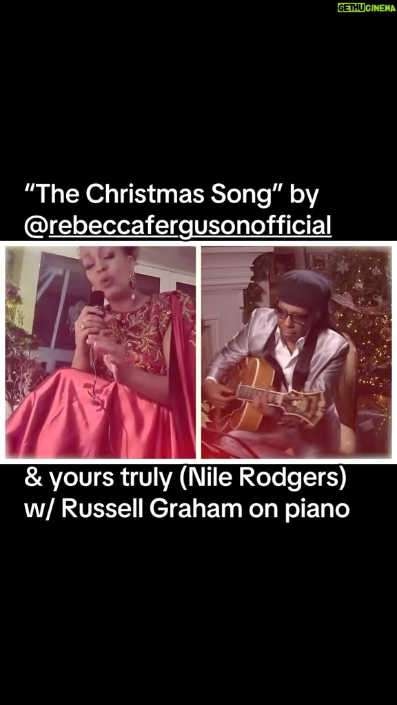 Rebecca Ferguson - 1.7K Likes - The one and only @rebeccaferguson__ ❤️👏🏾🎶🎸🎹
#singing with her #magical #voice with #me and #pianist #russellgraham the #christmas #song for #theworld