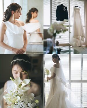 Saeko Kamimura Instagram - .
昨年の12月、沖縄で家族だけの結婚式を挙げました。
当初は白無垢の写真撮影のみの予定でしたが、これまで育ててくれた親への感謝を形にしたいと思い、家族旅行を兼ねた少人数の式を開くことにしました。

先日千葉の実家に帰ったとき、滅多にこのようなことは言わない父が『沖縄、楽しかったなぁ…』と呟いていたのが嬉しかったので、意を決してこの投稿を書いています。

家族だけの結婚式には参加したことがなかったため、盛り上がるか少し不安もありました。しかし、弟や妹（時々姪も！）が司会を手伝ってくれたおかげで、笑顔と涙に包まれる温かな時間に。
アシンメトリーなデザインのドレスは母と選び、ベールは義母が43年前に使った思い出深いものをお借りしました。

両親の涙や幸せそうな笑顔を見て、これまでの数えきれない経験や挑戦を支えてくれた深い愛情を改めて感じ、式を挙げて本当によかったと心から思います。式場はホテルだったので、これからもお互いの両親や家族とともに訪れ、思い出を積み重ねていけたらと思います。