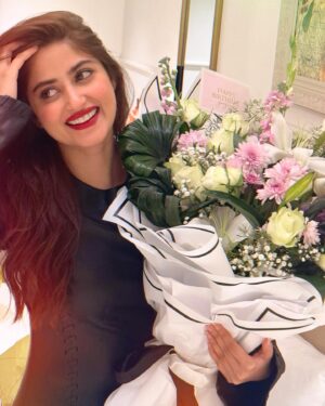 Sajal Ali Instagram - A bit late, but a heartfelt thank you to everyone for the lovely birthday wishes! Feeling so blessed for all the love and everything this year has brought my way. 🤍