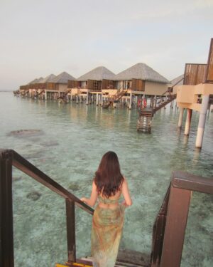 Sananthachat Thanapatpisal Instagram - 2025 Bucket list checked! 🇲🇻✨

📍 @adaaranprestigevadoo 
My first day here and I'm already completely in love with this place! 

The five-star service is exceptional, the Sunset Villa is stunning, and the variety of food is incredible. The sunset views are simply breathtaking! 

I booked through @likemaldives.th —highly recommend it! 💖

#maldives #adaaranprestigevadoo #sananthachat #likemaldivesth